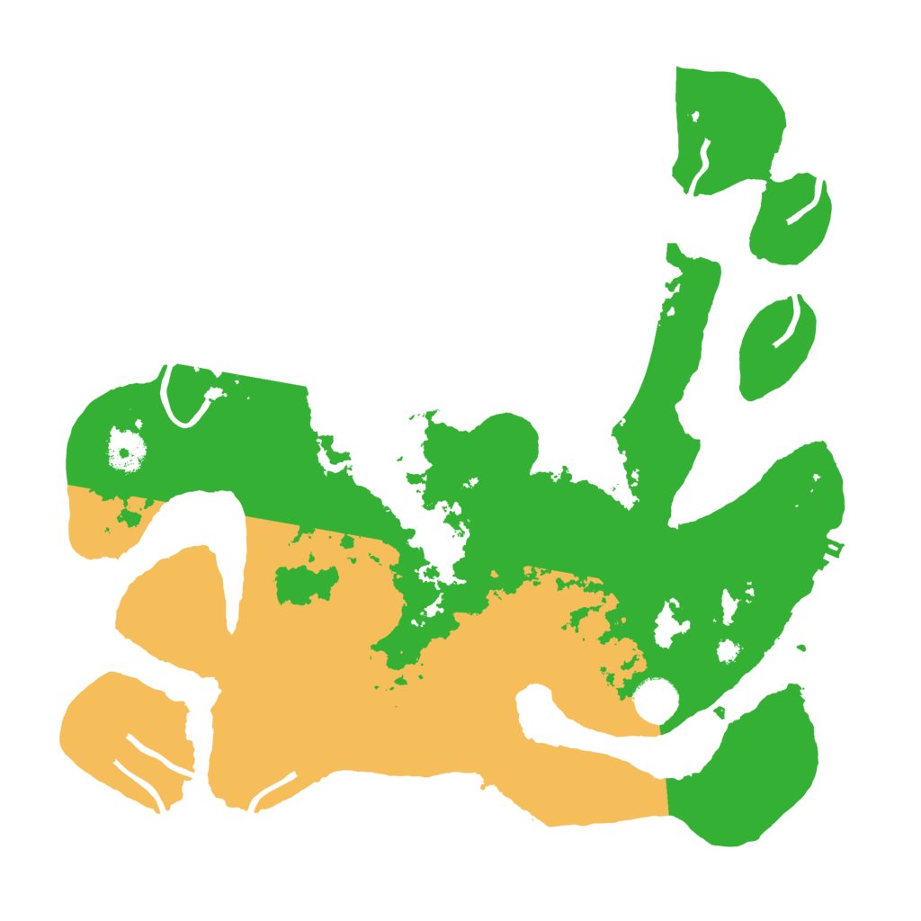 Biome Rust Map: Procedural Map, Size: 3700, Seed: 1733420