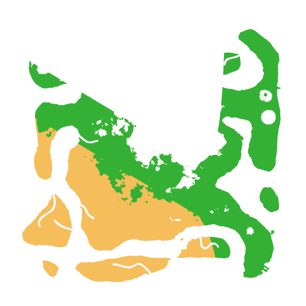 Biome Rust Map: Procedural Map, Size: 3700, Seed: 382962