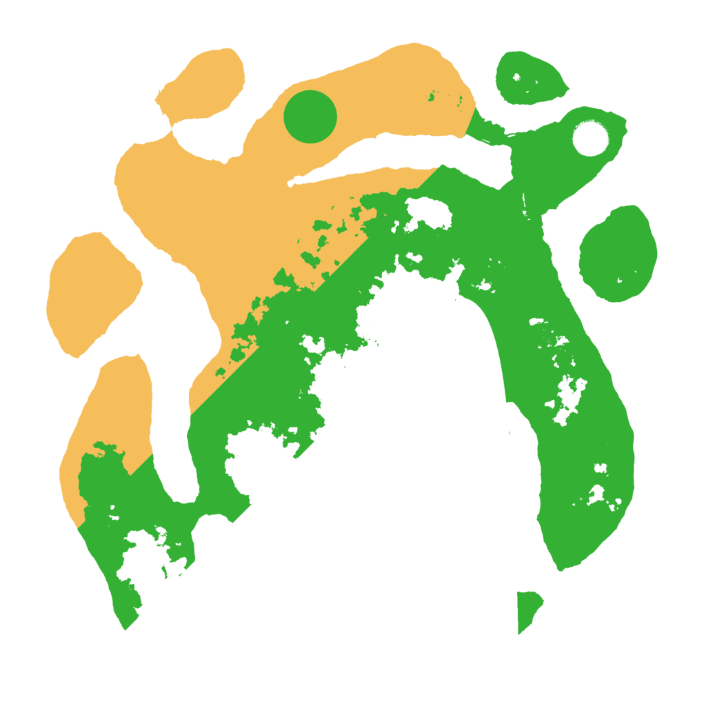 Biome Rust Map: Barren, Size: 3500, Seed: 5834258