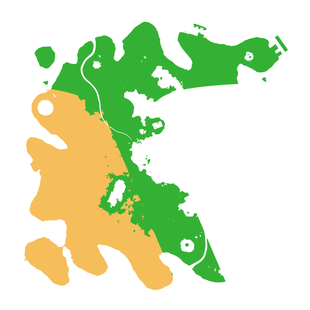 Biome Rust Map: Procedural Map, Size: 3500, Seed: 506381