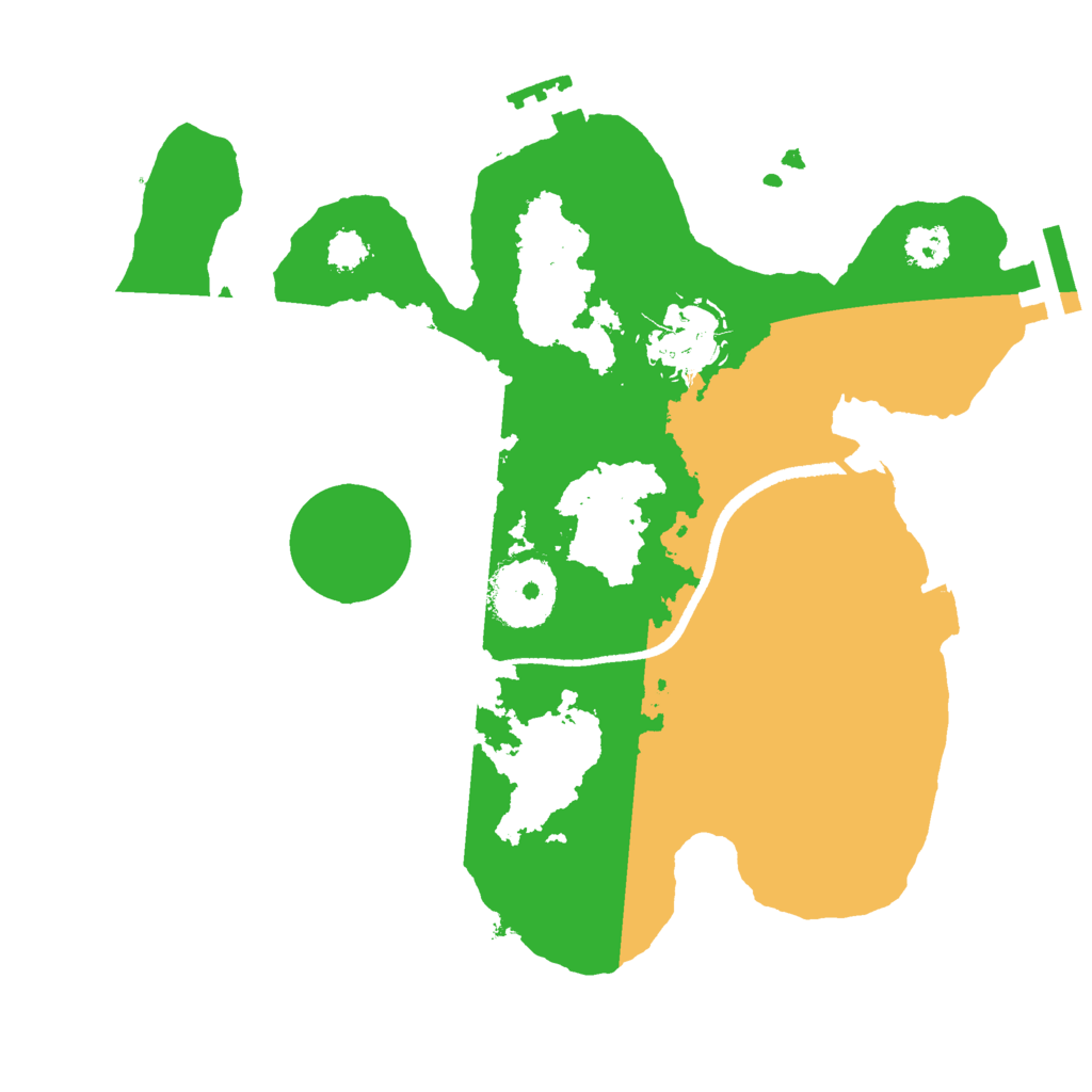 Biome Rust Map: Procedural Map, Size: 2500, Seed: 842556742