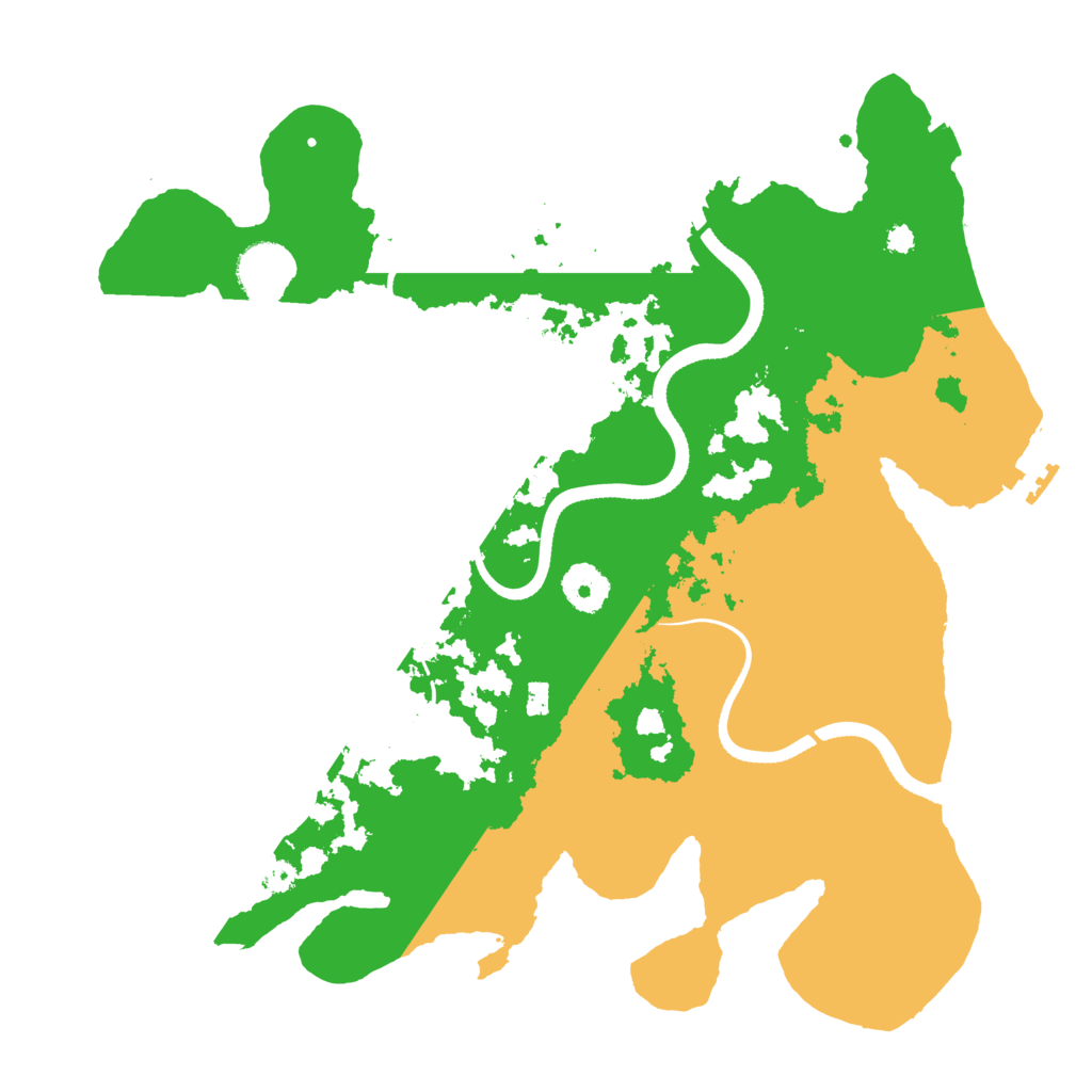 Biome Rust Map: Procedural Map, Size: 3500, Seed: 1288549