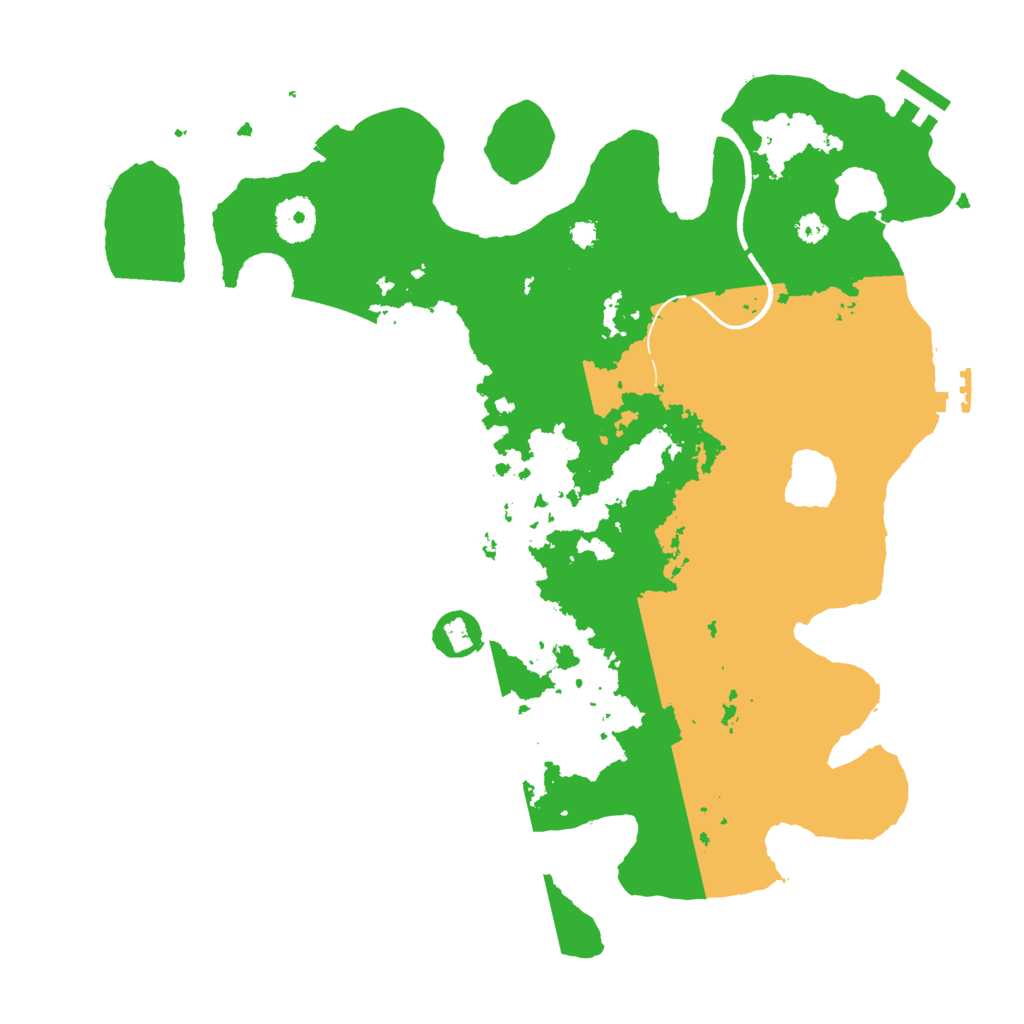 Biome Rust Map: Procedural Map, Size: 3500, Seed: 106016