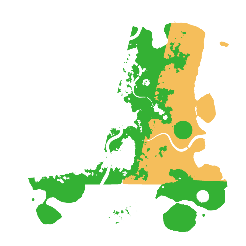 Biome Rust Map: Procedural Map, Size: 3500, Seed: 1278635