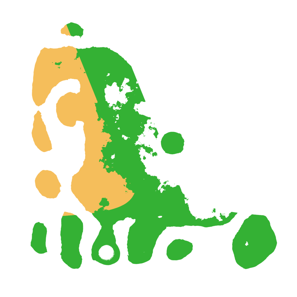 Biome Rust Map: Barren, Size: 3500, Seed: 375463257