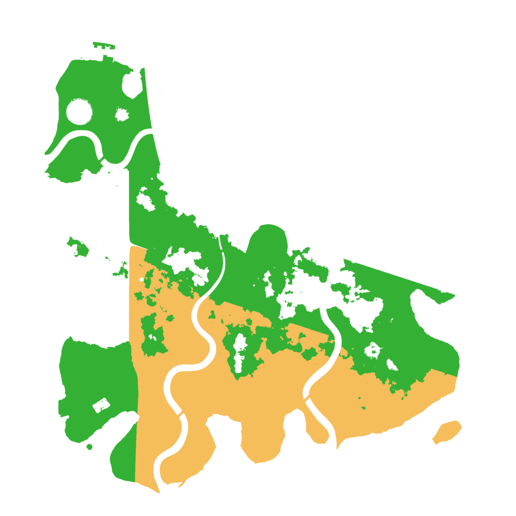 Biome Rust Map: Procedural Map, Size: 3500, Seed: 2353284