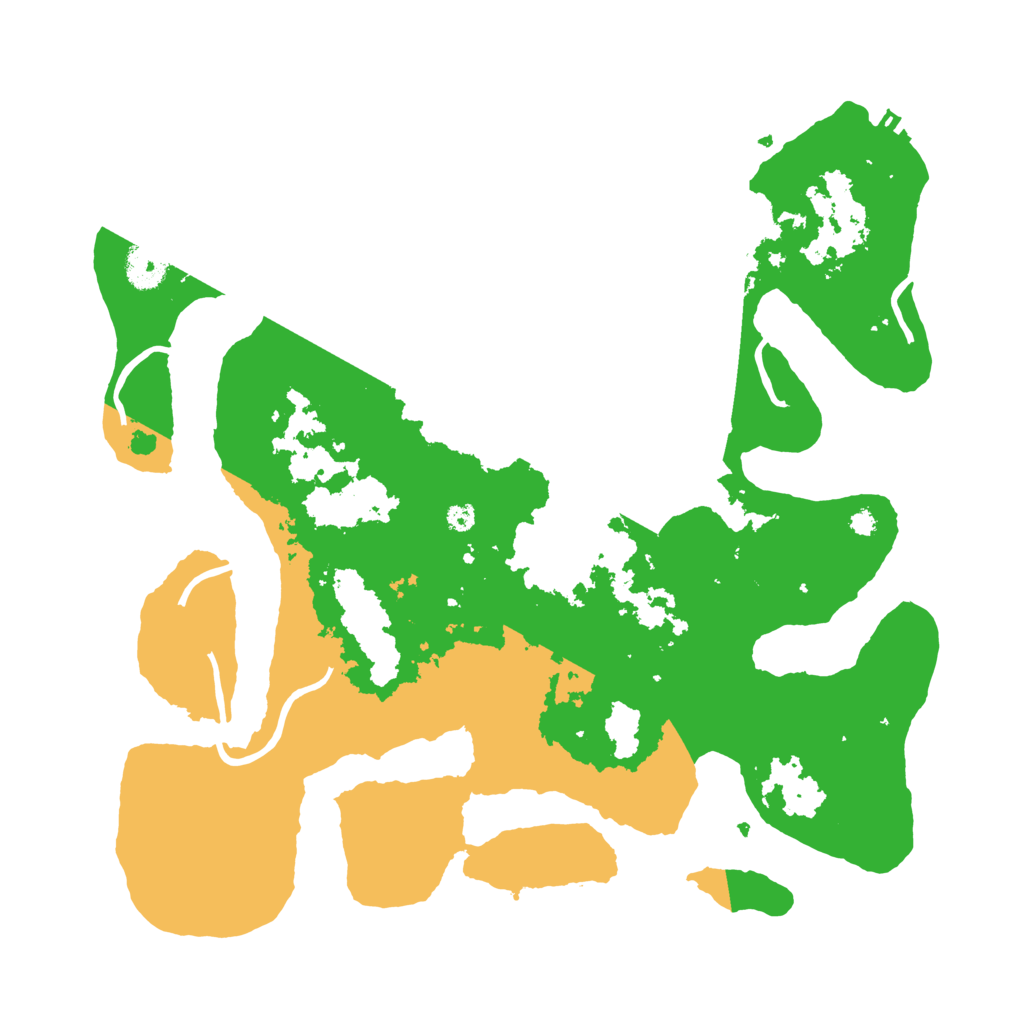 Biome Rust Map: Procedural Map, Size: 3700, Seed: 4786646