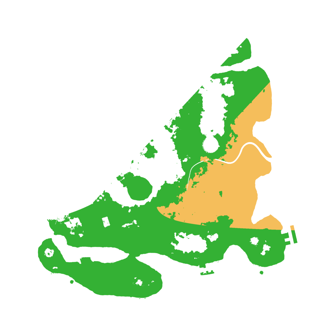 Biome Rust Map: Procedural Map, Size: 3500, Seed: 848548