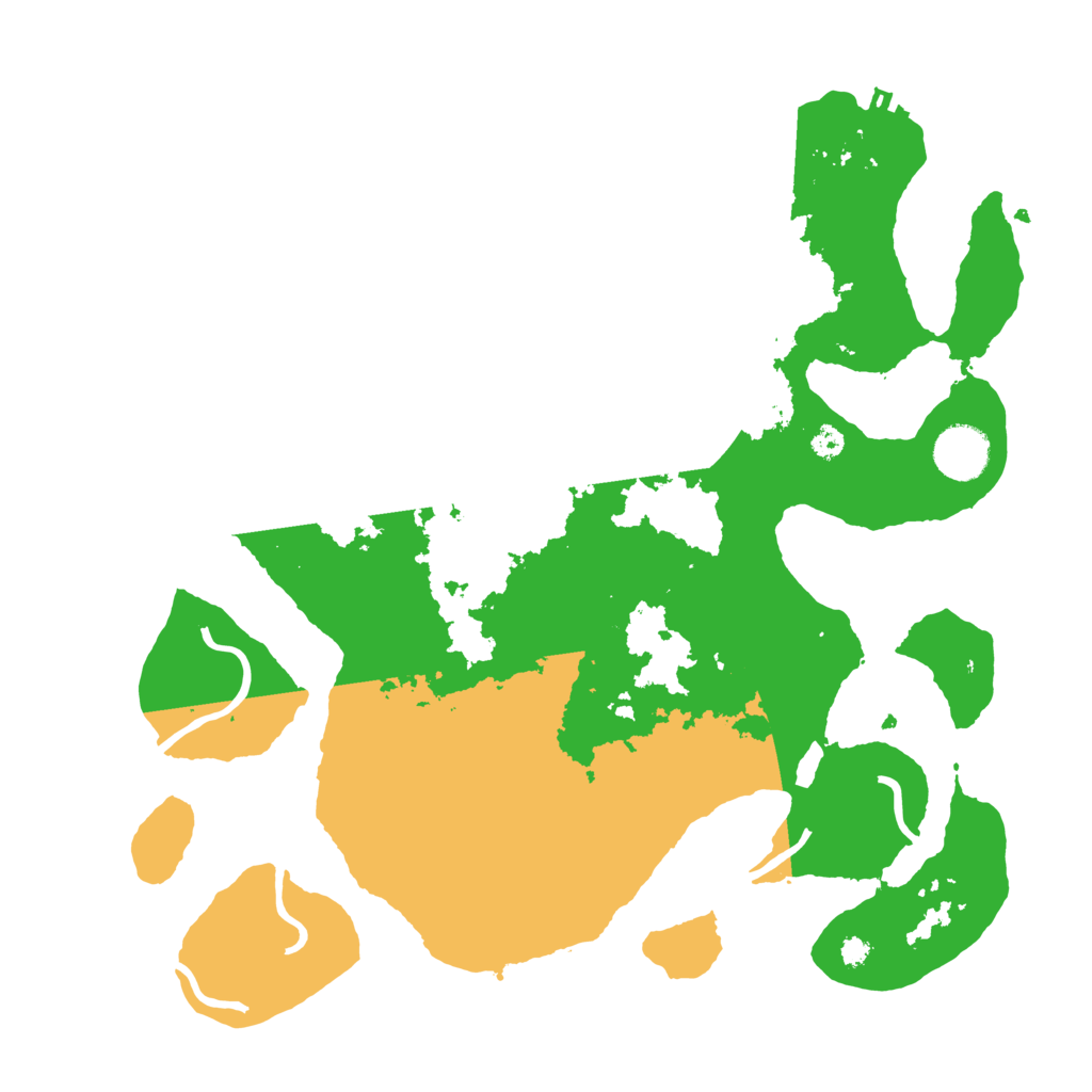 Biome Rust Map: Procedural Map, Size: 3500, Seed: 1453947