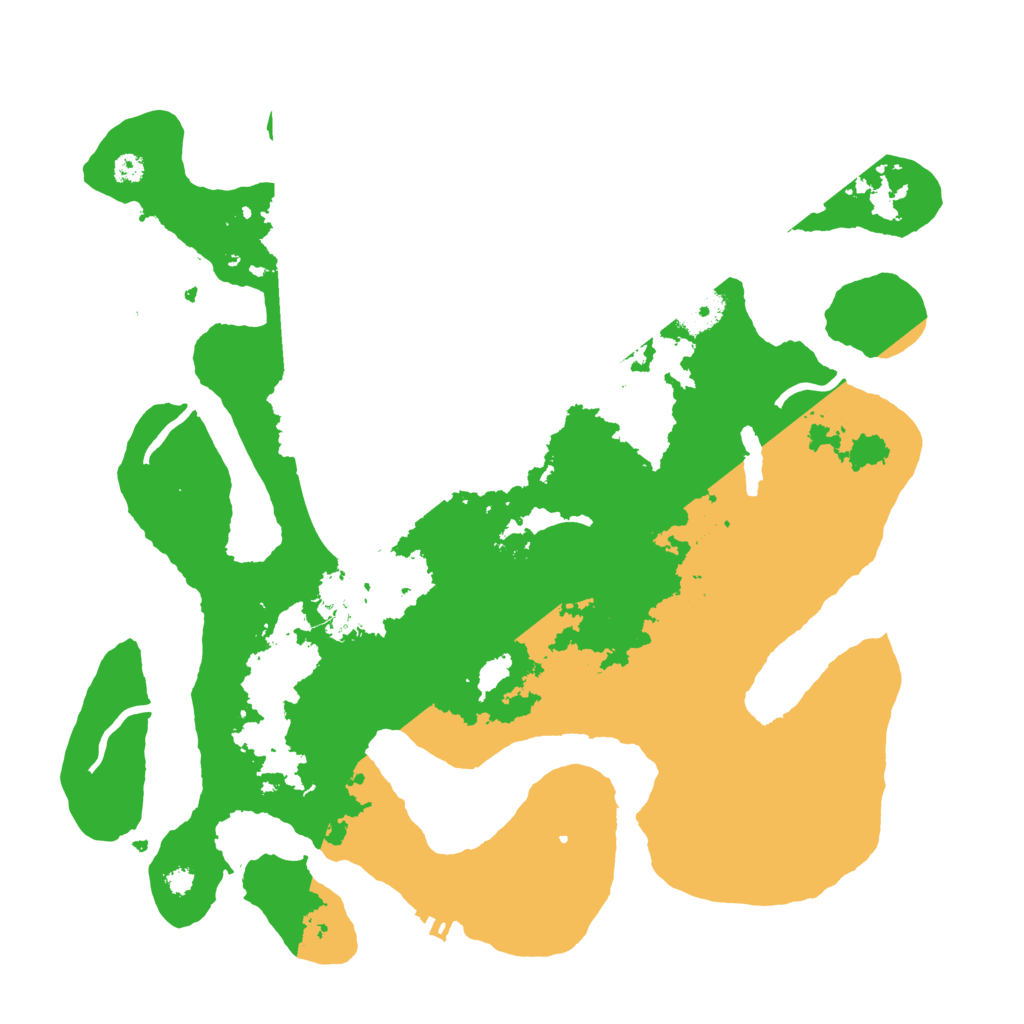 Biome Rust Map: Procedural Map, Size: 3500, Seed: 5204964