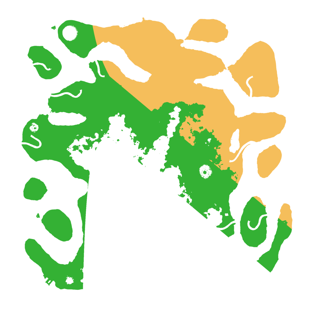 Biome Rust Map: Procedural Map, Size: 3700, Seed: 5039597