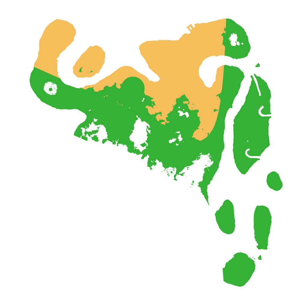 Biome Rust Map: Procedural Map, Size: 3500, Seed: 2389487