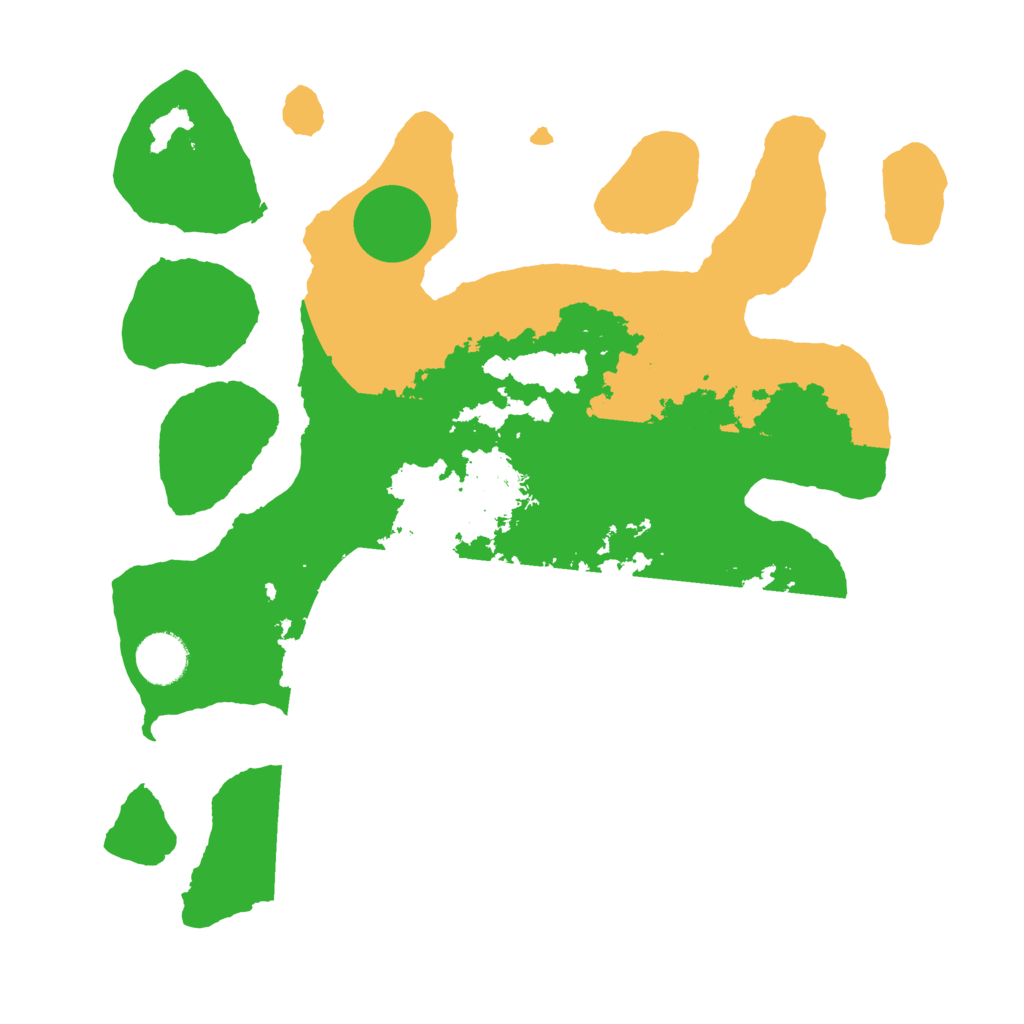 Biome Rust Map: Barren, Size: 3500, Seed: 3094999