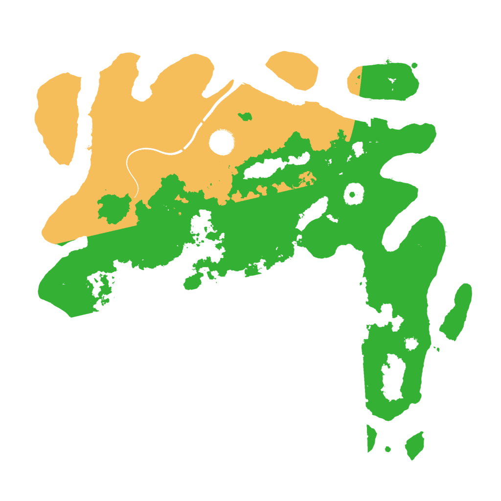 Biome Rust Map: Procedural Map, Size: 3500, Seed: 4302279