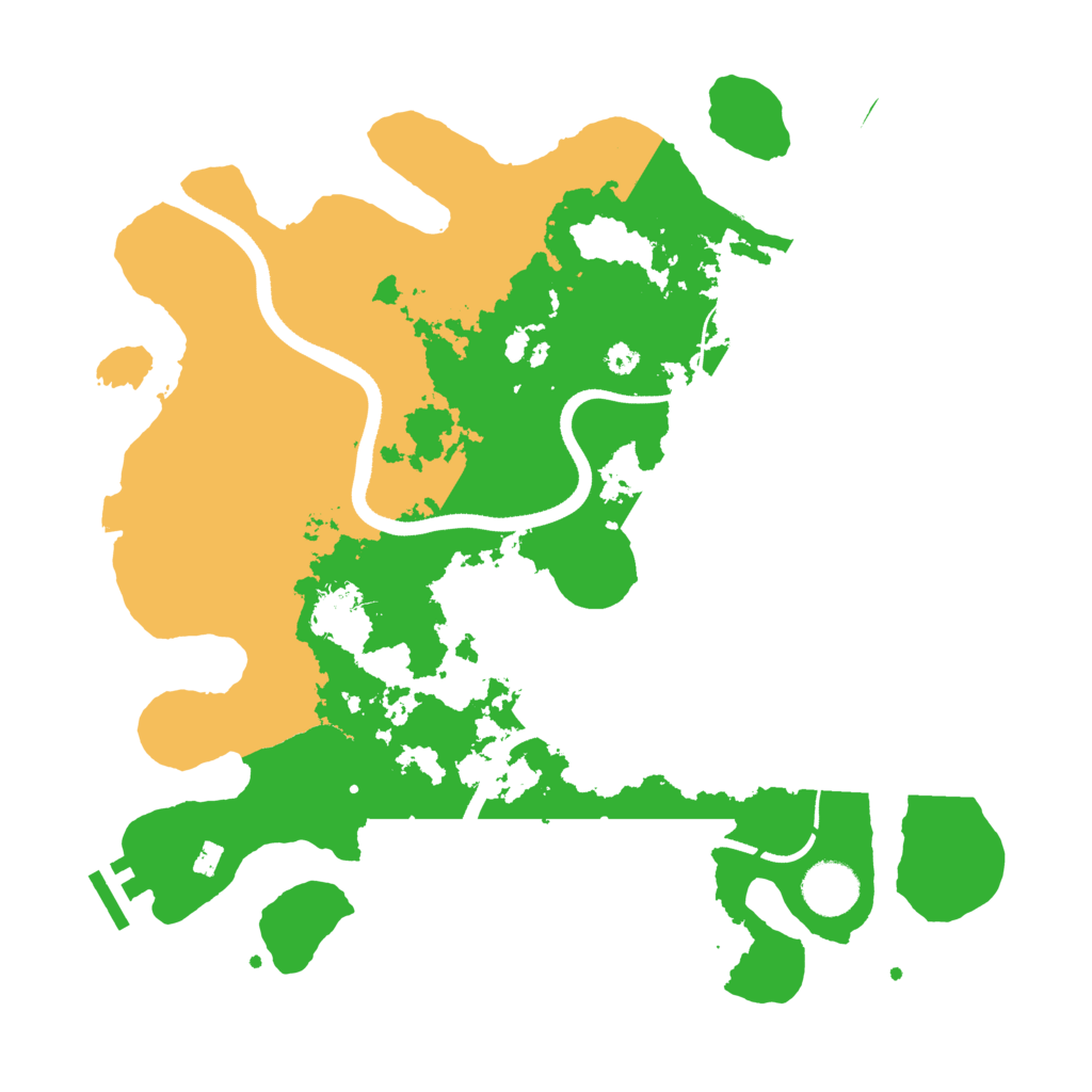 Biome Rust Map: Procedural Map, Size: 3500, Seed: 3128752