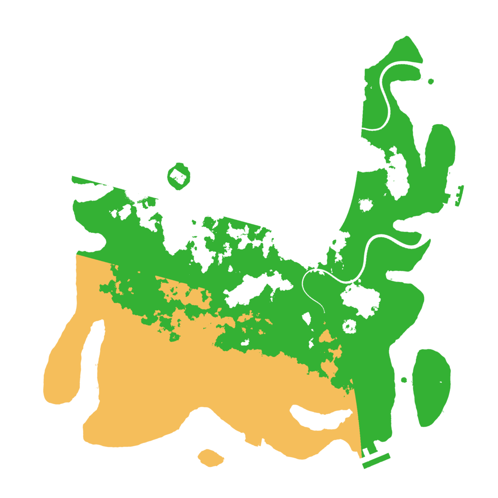 Biome Rust Map: Procedural Map, Size: 3500, Seed: 5894836