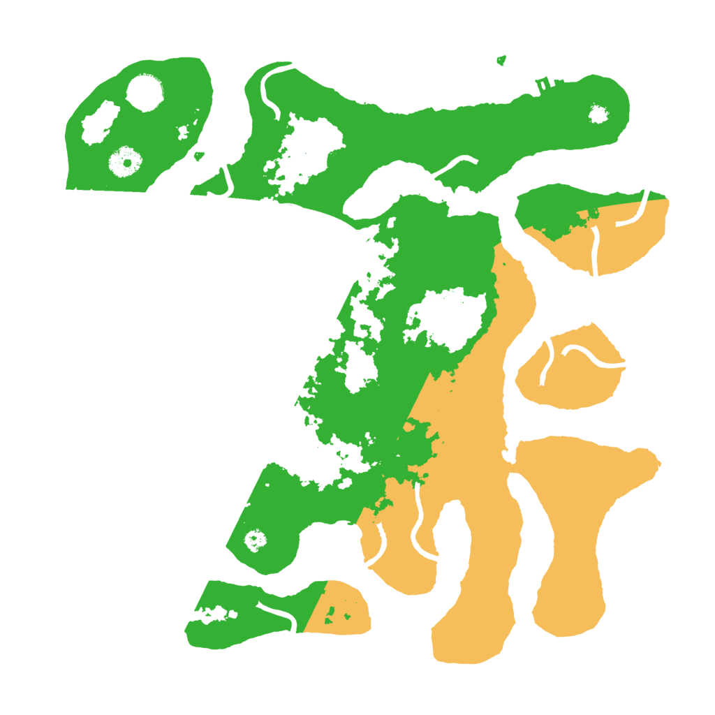 Biome Rust Map: Procedural Map, Size: 3500, Seed: 6116642