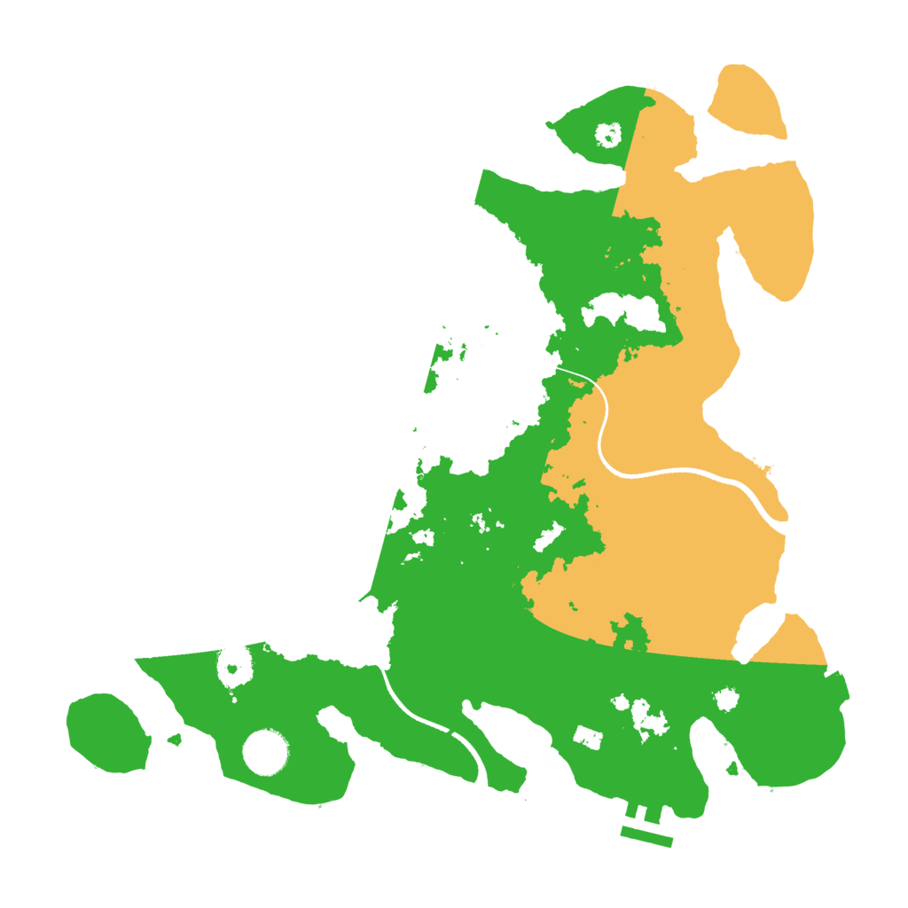 Biome Rust Map: Procedural Map, Size: 3500, Seed: 4732834