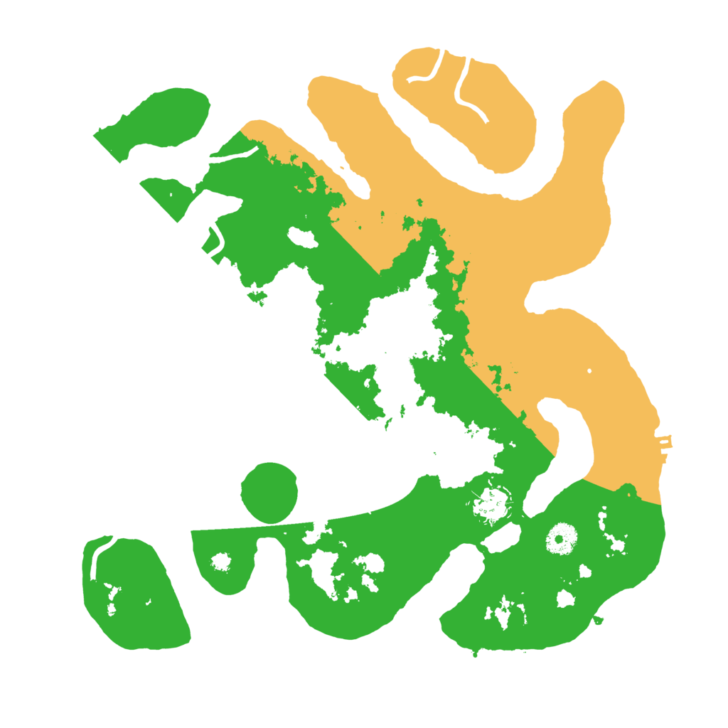 Biome Rust Map: Procedural Map, Size: 3500, Seed: 3886936