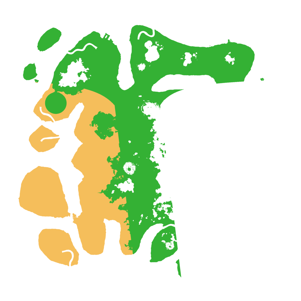 Biome Rust Map: Procedural Map, Size: 3700, Seed: 3495991