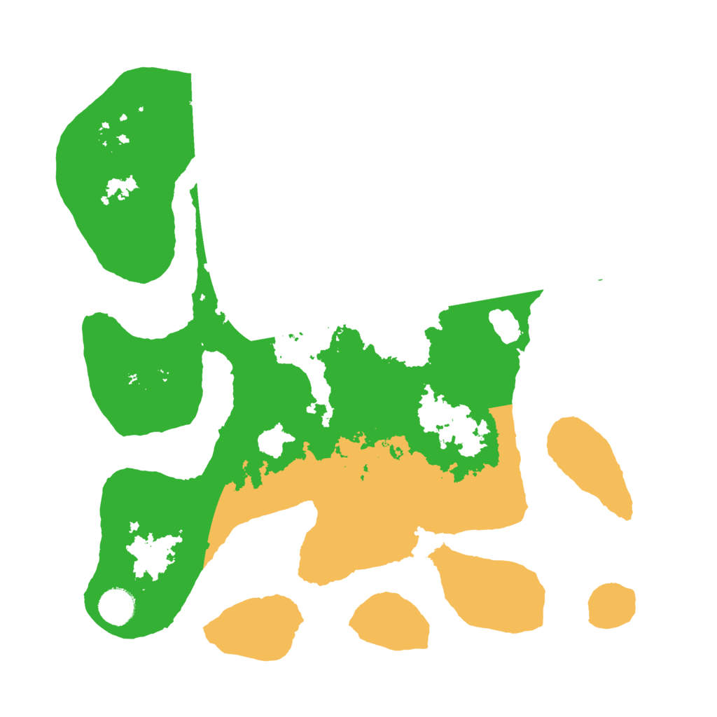 Biome Rust Map: Barren, Size: 3500, Seed: 626027