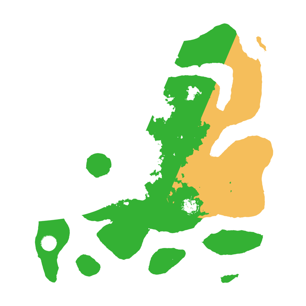 Biome Rust Map: Barren, Size: 3500, Seed: 3021368