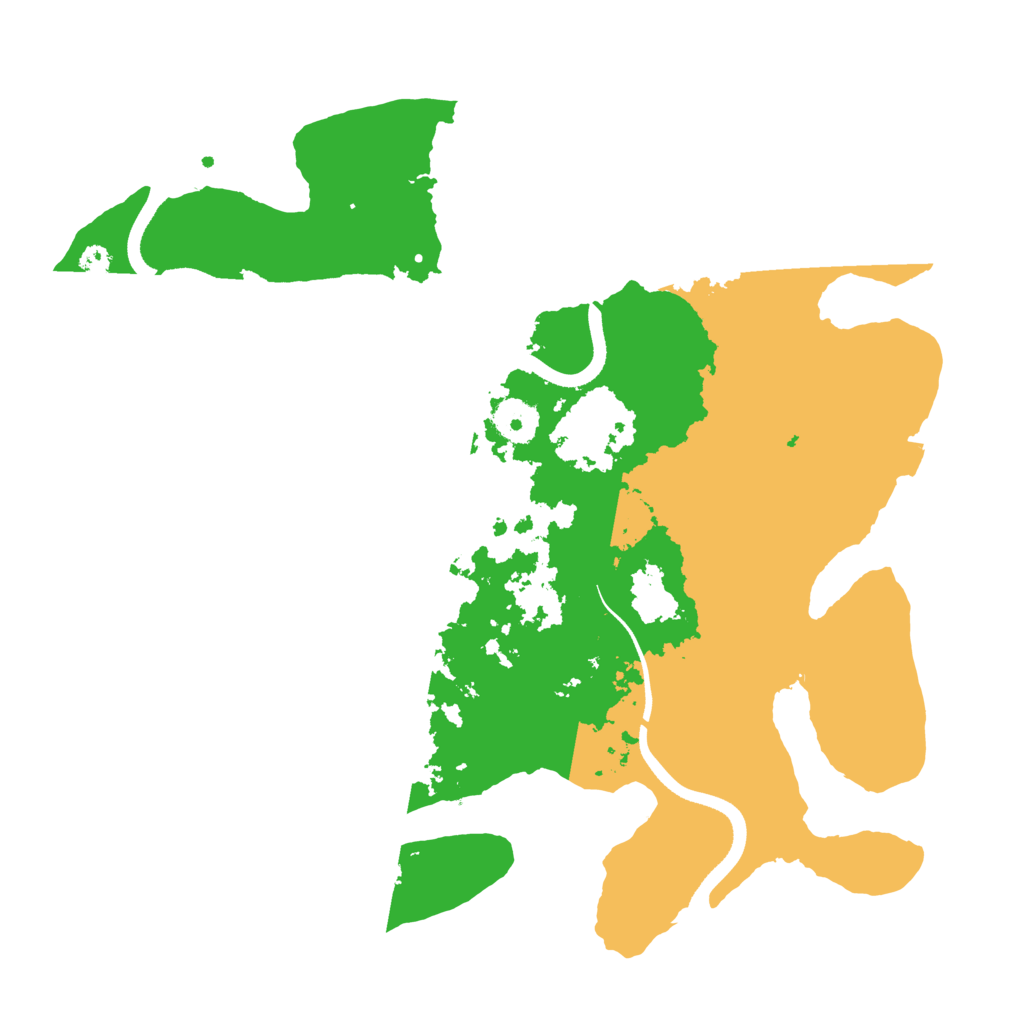 Biome Rust Map: Procedural Map, Size: 3500, Seed: 6354442