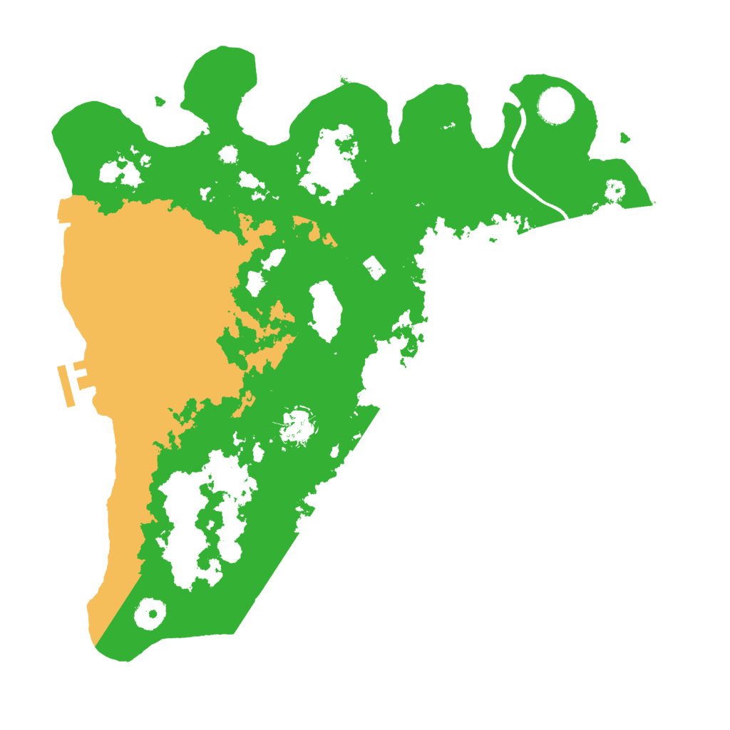 Biome Rust Map: Procedural Map, Size: 3500, Seed: 2792082