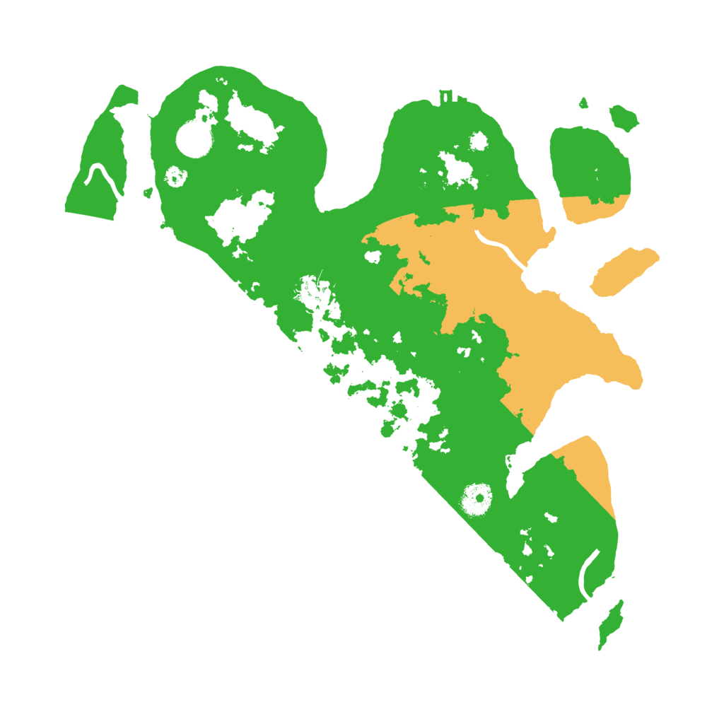 Biome Rust Map: Procedural Map, Size: 3500, Seed: 300663