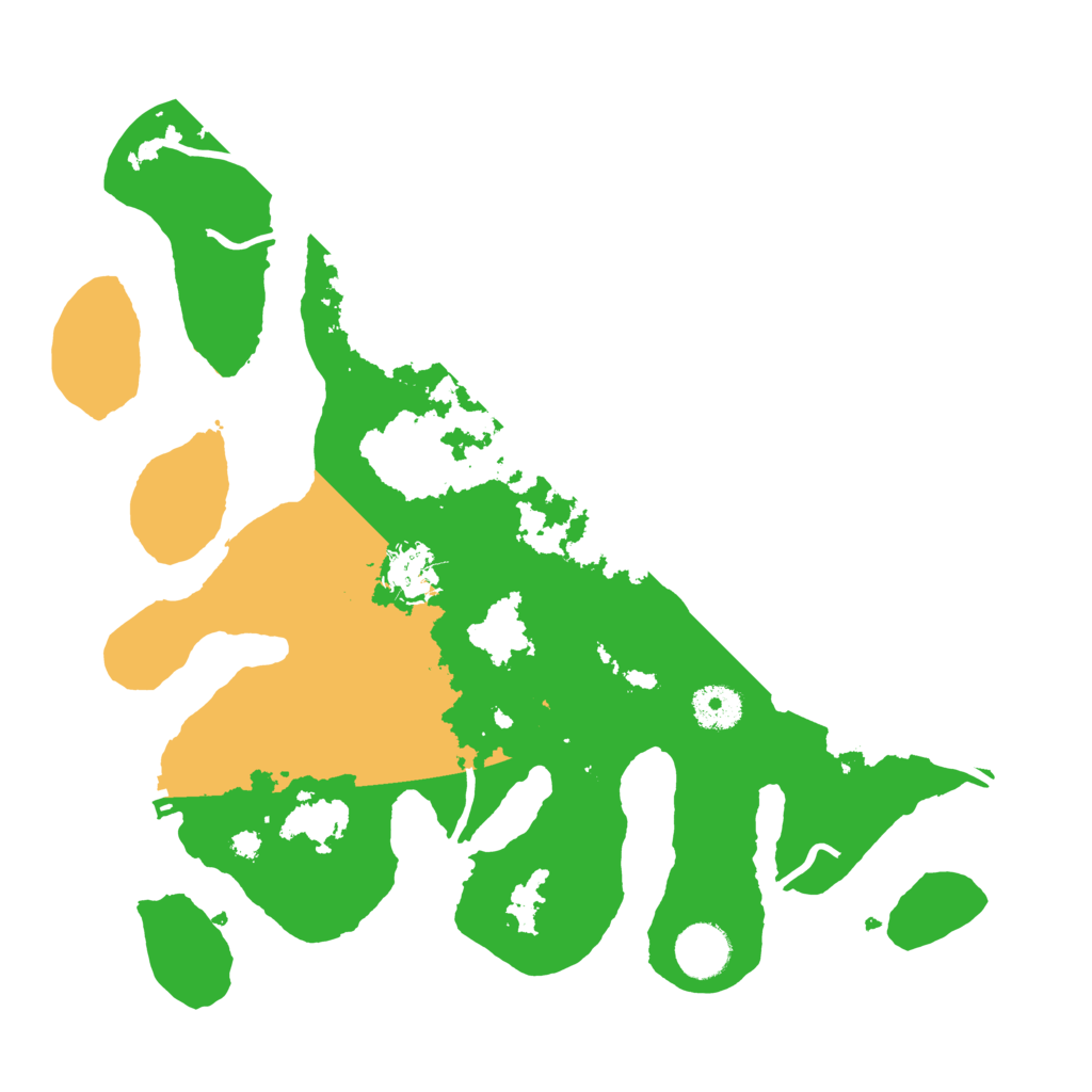 Biome Rust Map: Procedural Map, Size: 3500, Seed: 401317