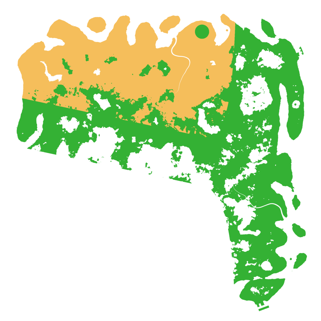 Biome Rust Map: Procedural Map, Size: 6000, Seed: 5675758