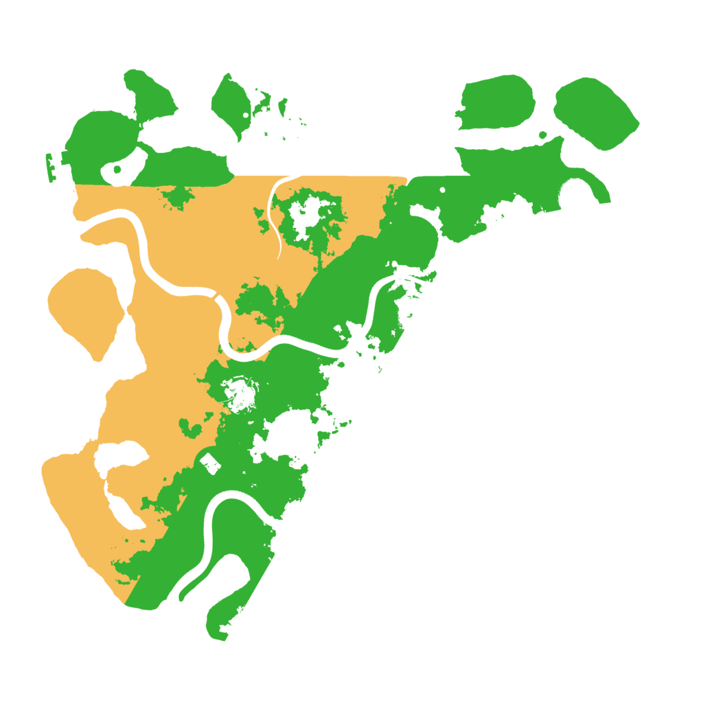Biome Rust Map: Procedural Map, Size: 3700, Seed: 2654406
