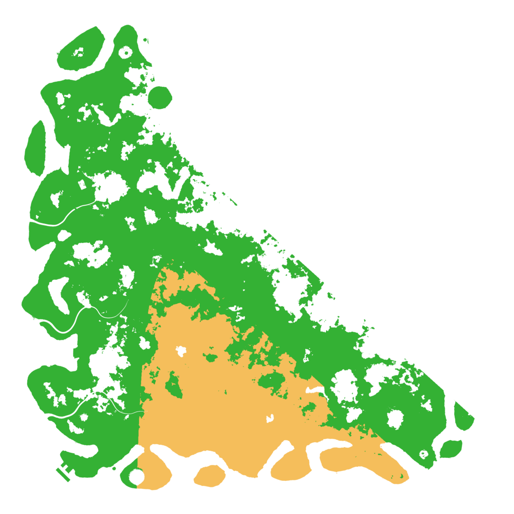 Biome Rust Map: Procedural Map, Size: 6000, Seed: 25394