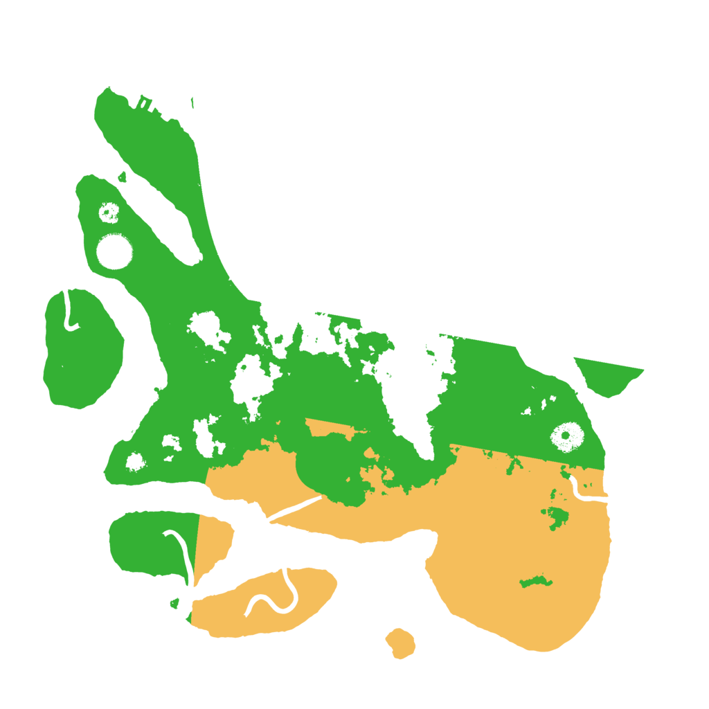Biome Rust Map: Procedural Map, Size: 3500, Seed: 4439978