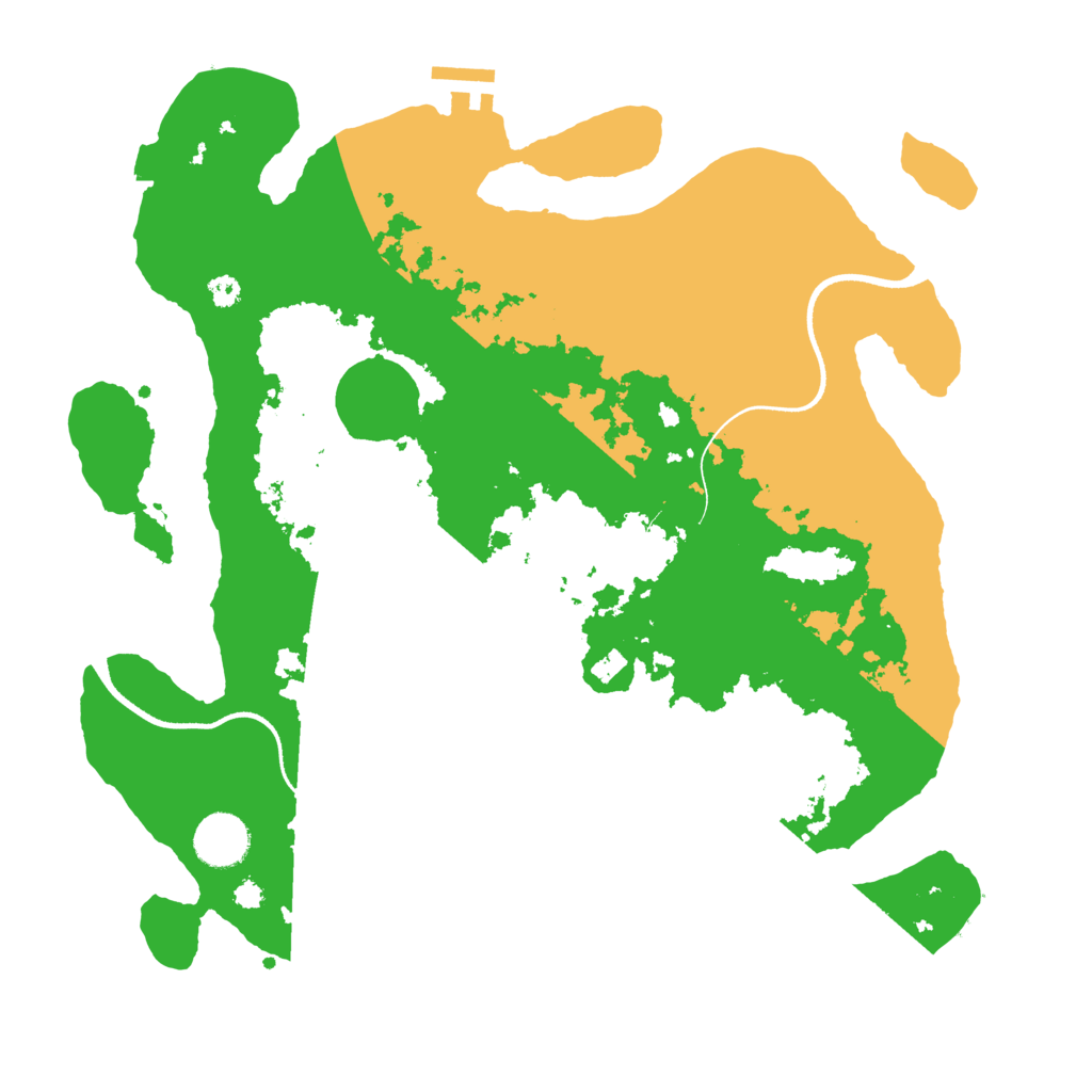 Biome Rust Map: Procedural Map, Size: 3500, Seed: 4586842