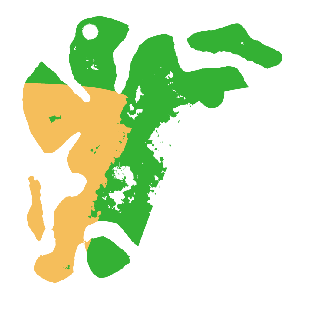 Biome Rust Map: Barren, Size: 3500, Seed: 368302