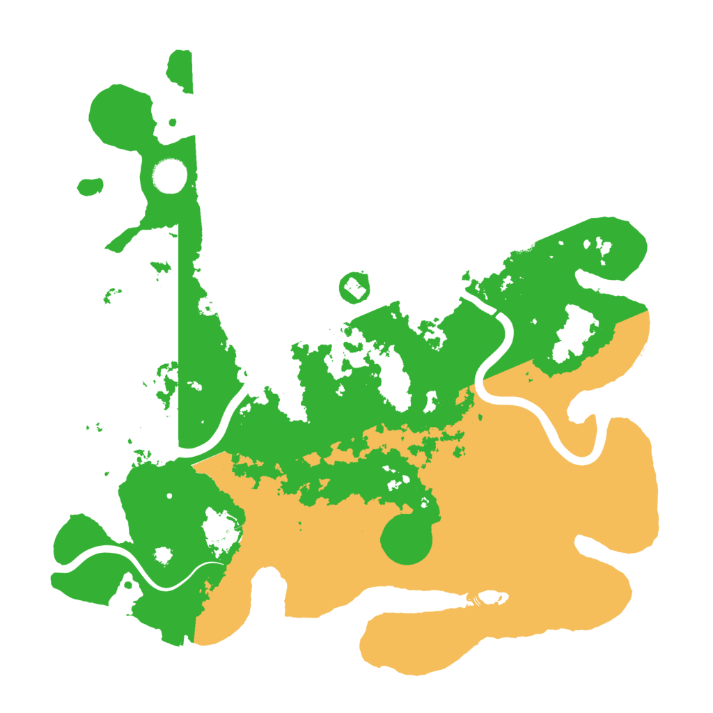 Biome Rust Map: Procedural Map, Size: 3700, Seed: 341259