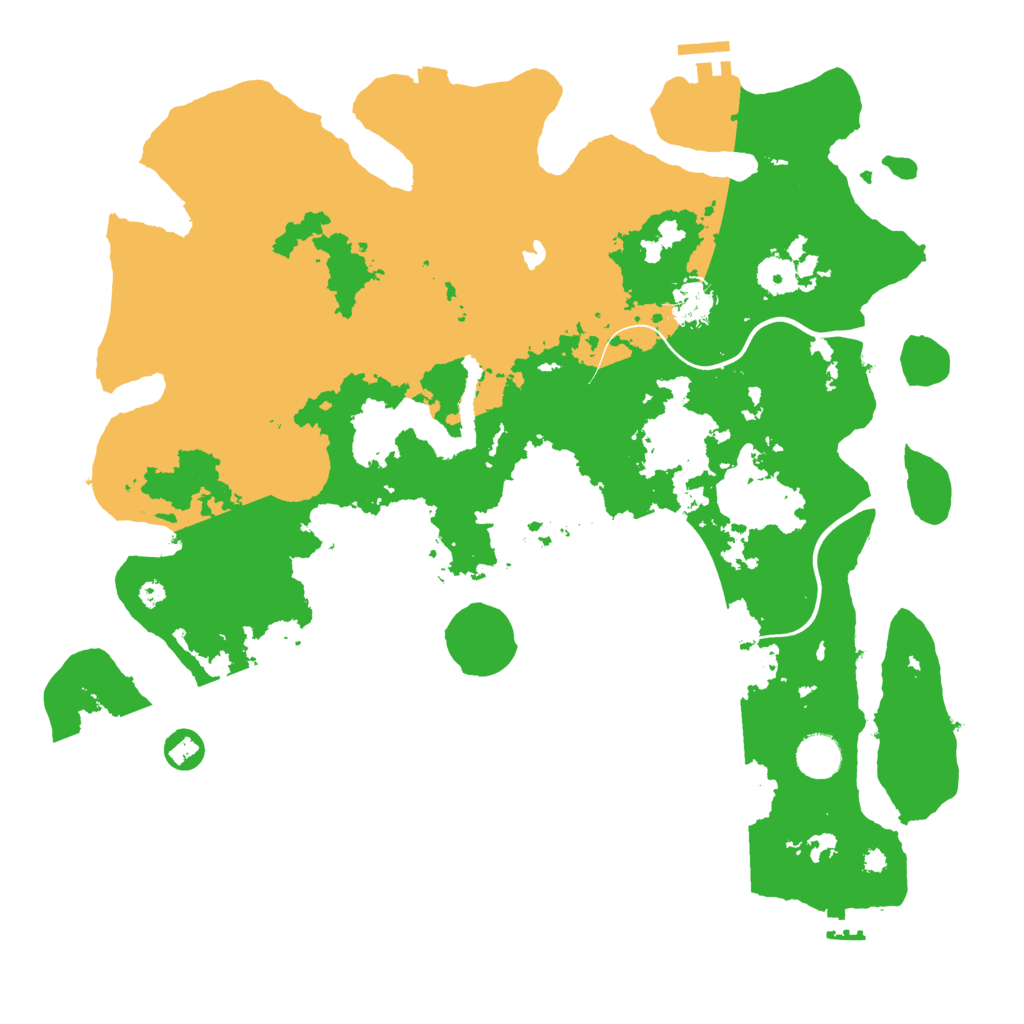 Biome Rust Map: Procedural Map, Size: 4000, Seed: 495505
