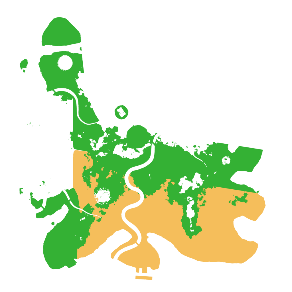 Biome Rust Map: Procedural Map, Size: 3500, Seed: 2226211