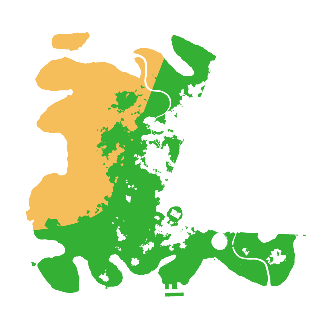 Biome Rust Map: Procedural Map, Size: 3500, Seed: 1096537