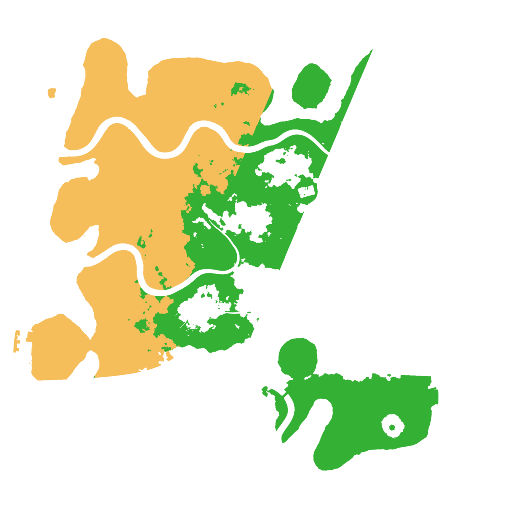 Biome Rust Map: Procedural Map, Size: 3500, Seed: 516630