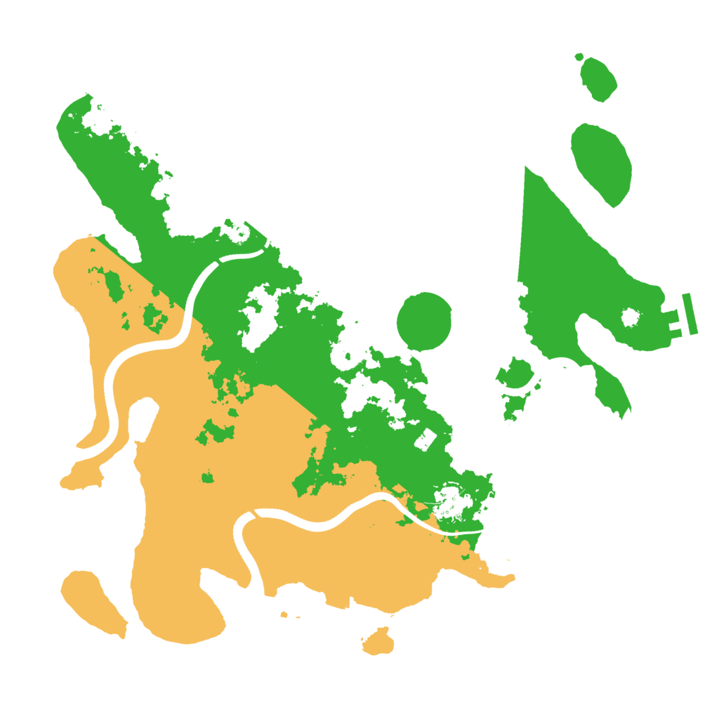 Biome Rust Map: Procedural Map, Size: 3500, Seed: 2586022