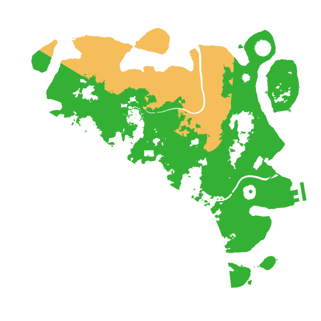 Biome Rust Map: Procedural Map, Size: 3500, Seed: 1361093