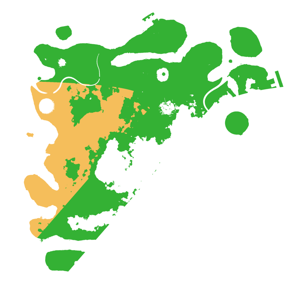 Biome Rust Map: Procedural Map, Size: 3500, Seed: 6283499