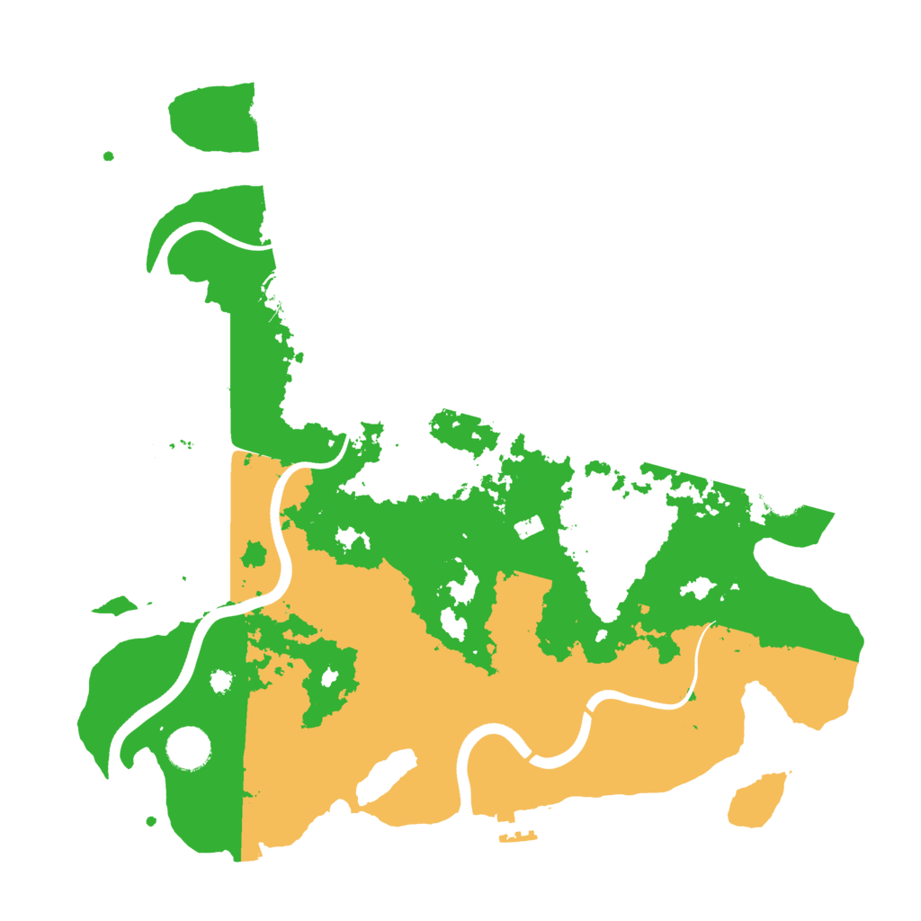 Biome Rust Map: Procedural Map, Size: 3700, Seed: 5677211