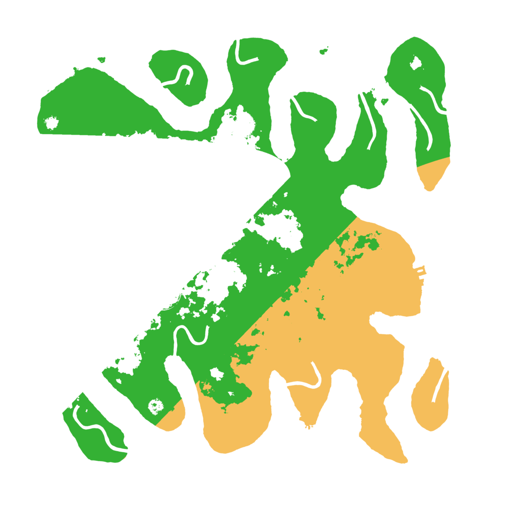 Biome Rust Map: Procedural Map, Size: 3500, Seed: 6075349