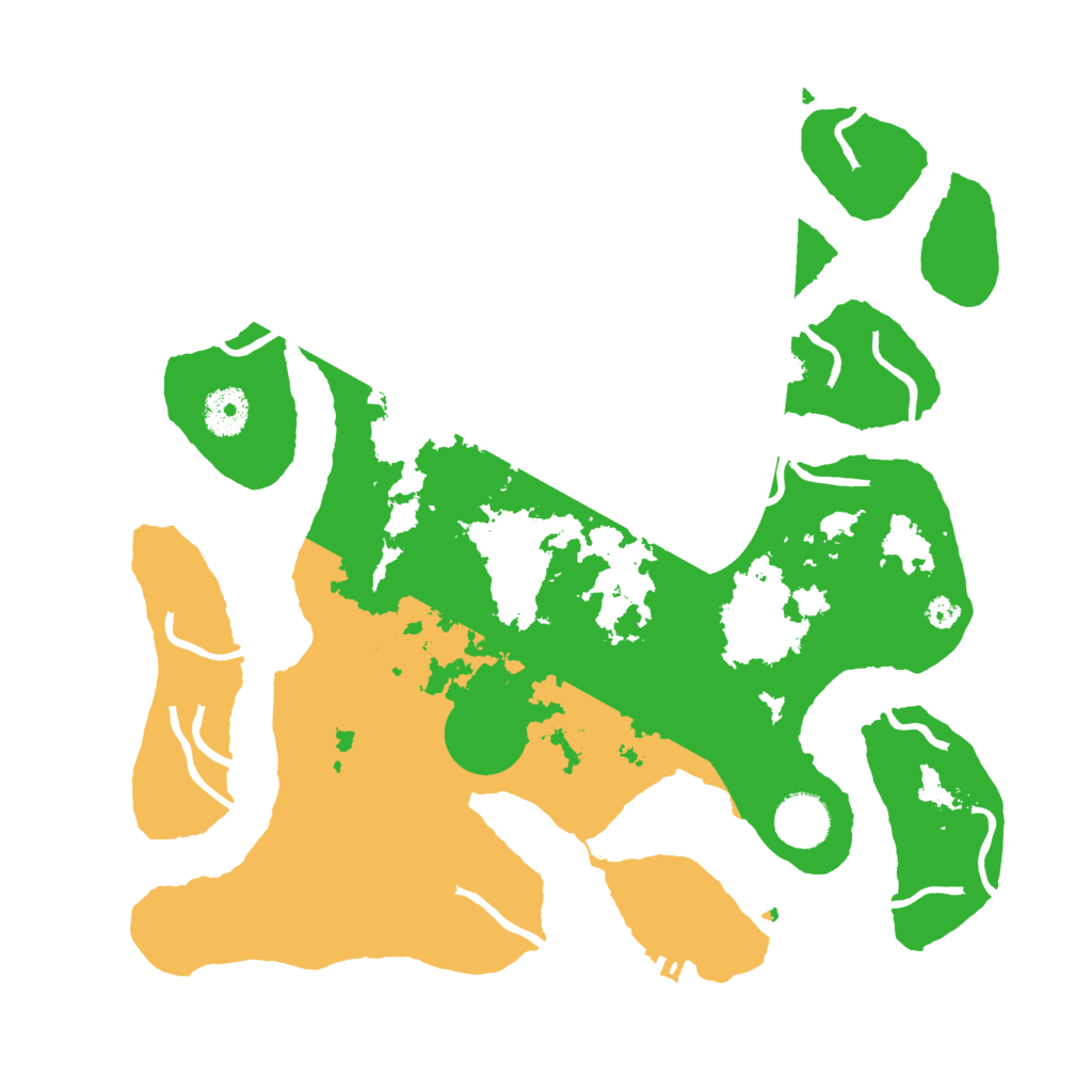 Biome Rust Map: Procedural Map, Size: 3500, Seed: 225845