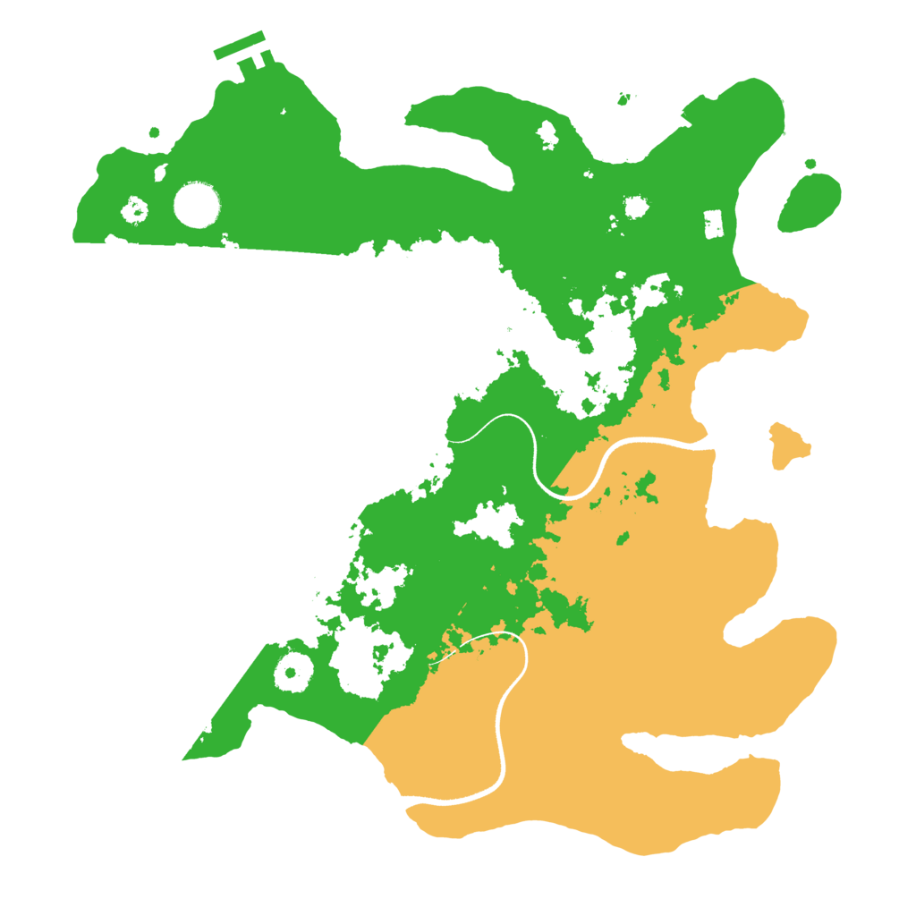 Biome Rust Map: Procedural Map, Size: 3500, Seed: 6739