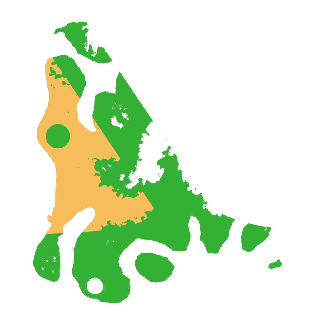 Biome Rust Map: Barren, Size: 3500, Seed: 732342