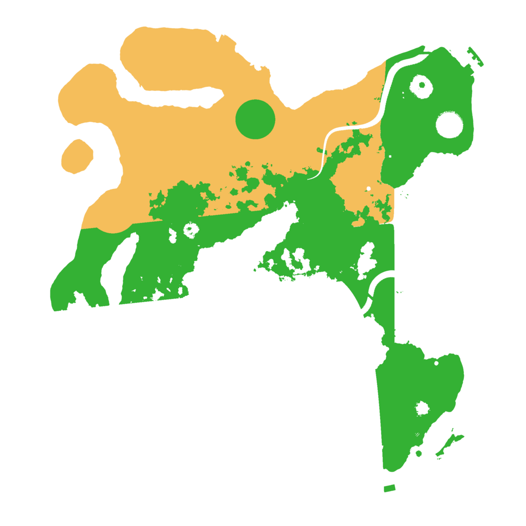 Biome Rust Map: Procedural Map, Size: 3500, Seed: 4526541